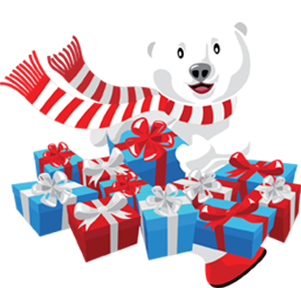 Holiday Treasures Presents Gift Shop Bear