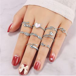 Teen Silver Adjustable Ring