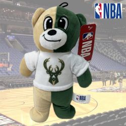 NBA 8.5'' Two-Color Plush Bear - Bucks