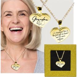 Grandma Gold Heart Necklace