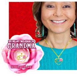 Grandma Rose Heart Necklace