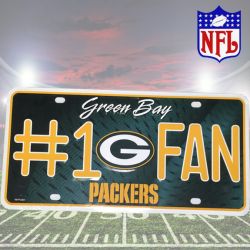 NFL #1 Fan License Plate - Packers