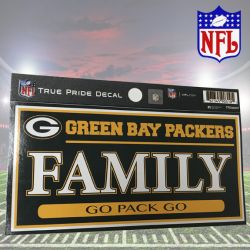 NFL 3''x6'' Family Pride Decal - Packers