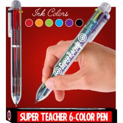 Teacher Six-Color Pen